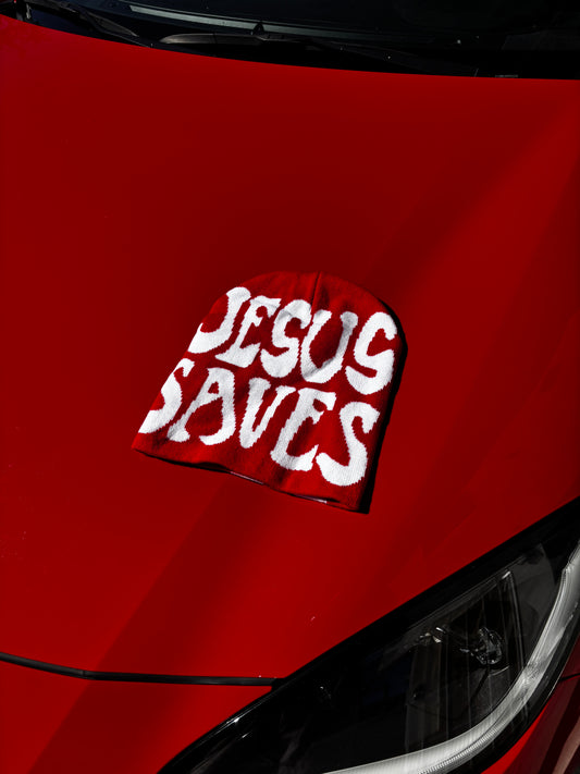 "JESUS SAVES" Beanie